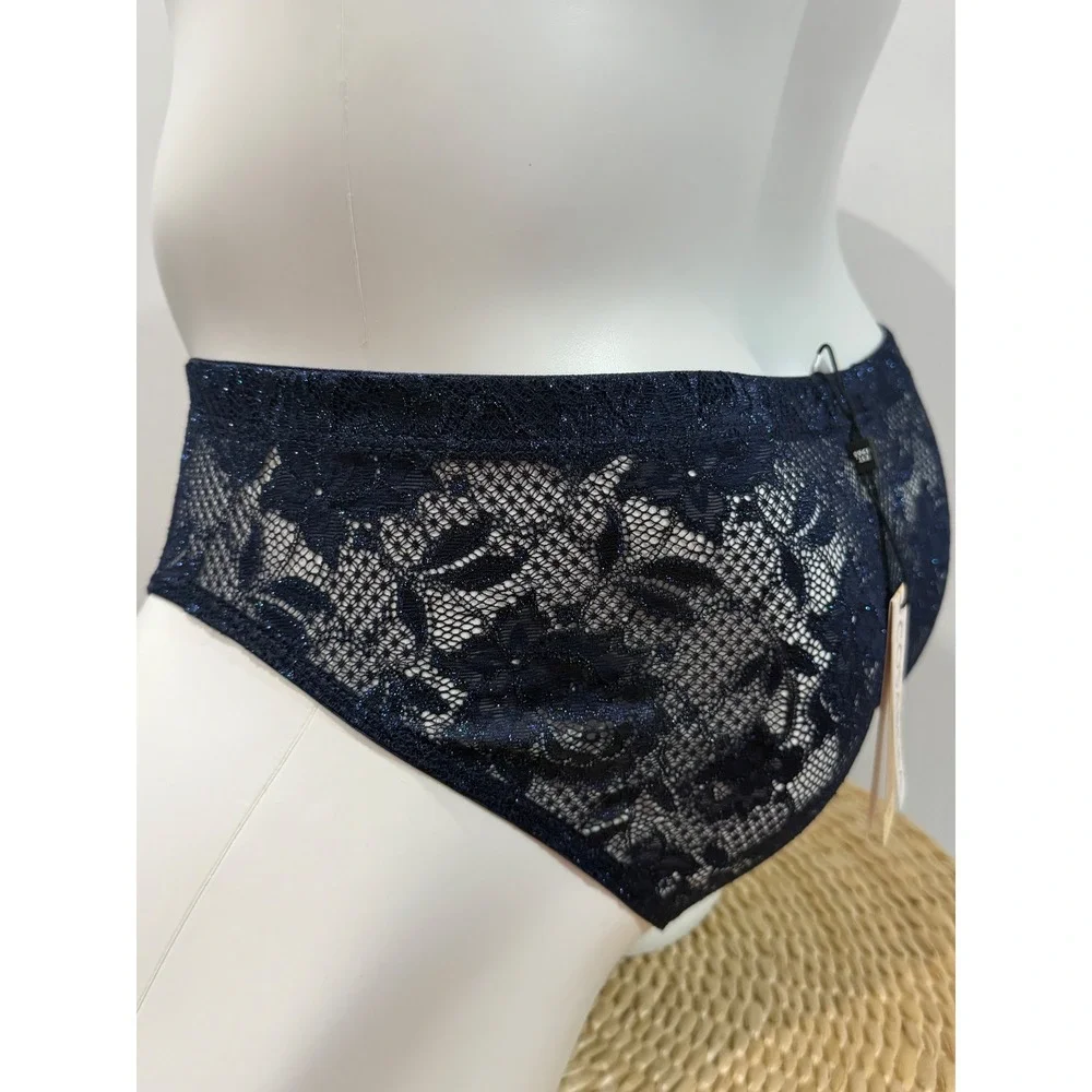 Cosabella Never Say Never Metallic Comfort Micro Brief Men's Nocturnal Blue  M